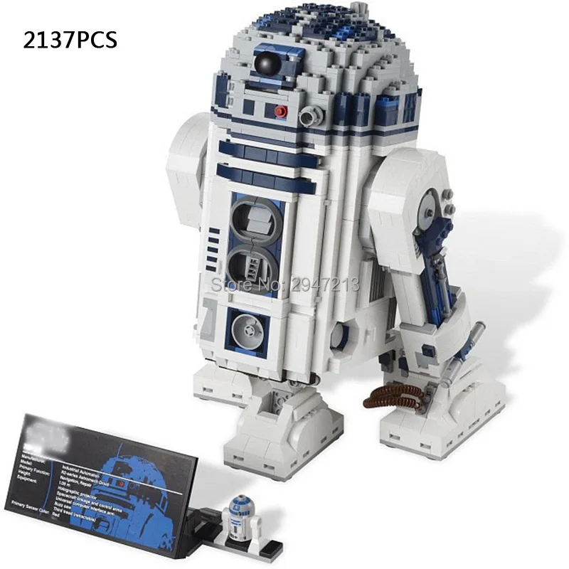 

2017 hot compatible LegoINGlys Star Wars series Building Blocks R2-D2 robot model mini android figure brick toys for Children
