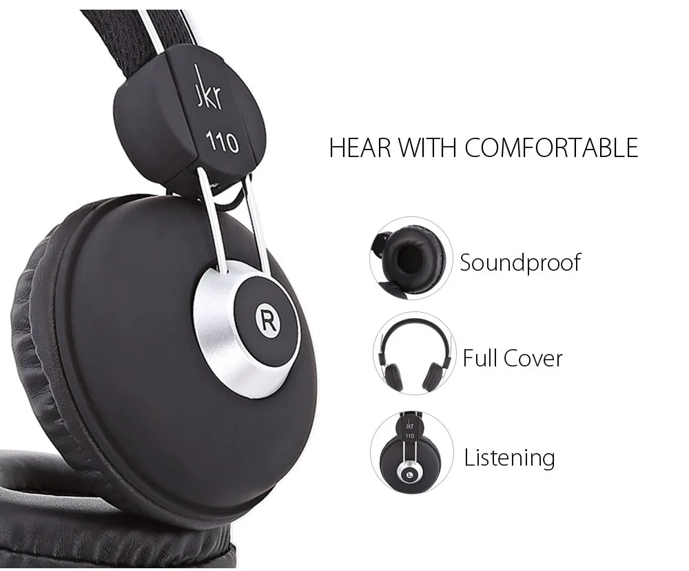 JKR Hifi Big Casque Audio Wired Earphones For Phone Computer headphone earphones (14)