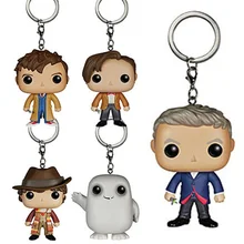 Doctor Who Theme Keychain 1PC Toys Action Figure Collectible Model Vinyl Dolls Keyring Children Gift Very Cute