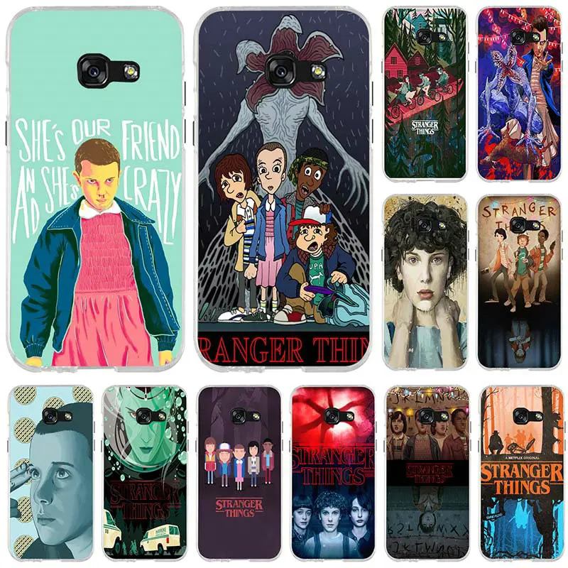 

Soft TPU Silicone Mobile Phone Cases For Samsung A5 A3 A7 J1 J2 J3 J5 J7 2017 2016 Cases Cover Coque Cute Hot Stranger Things