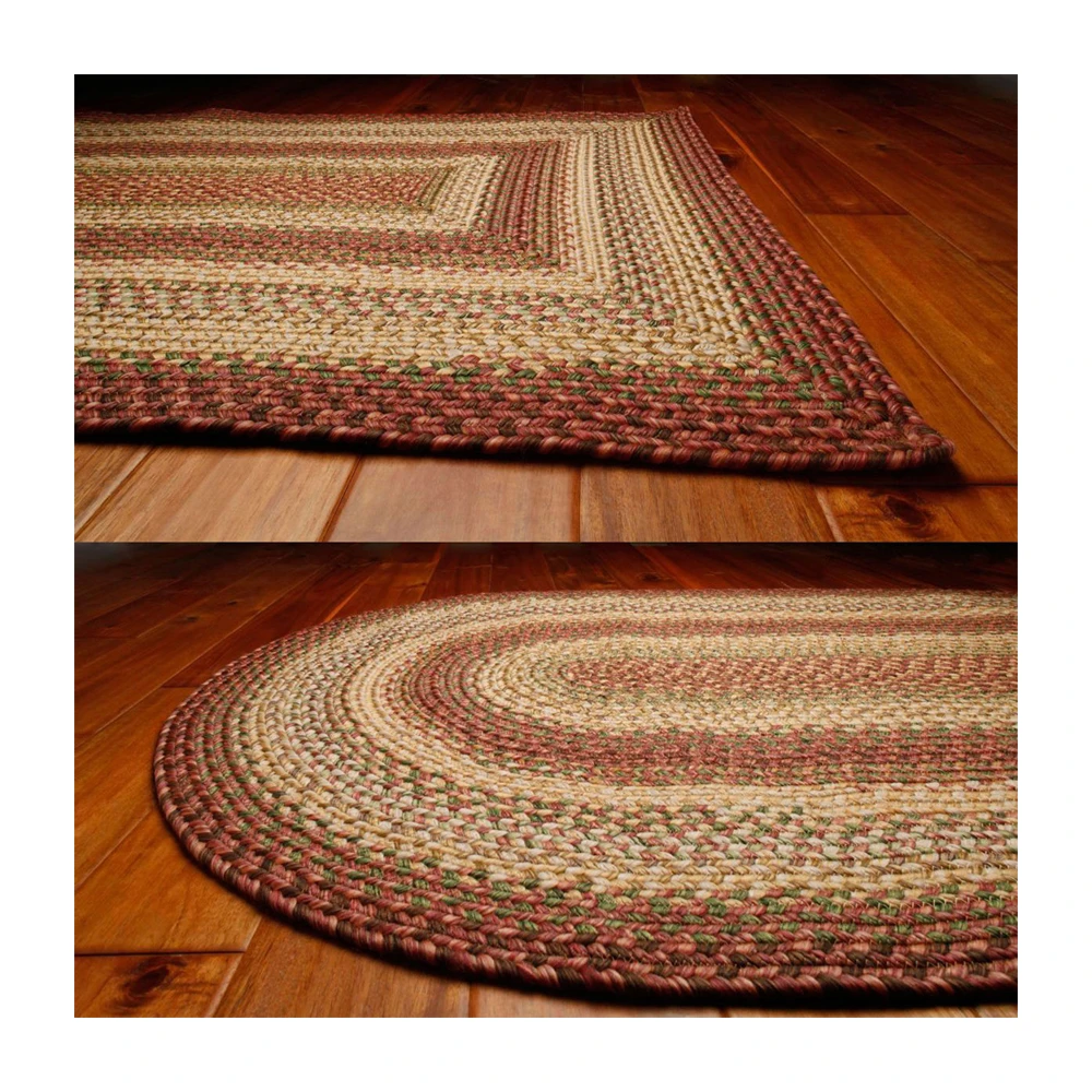 Homespice Barcelona Indoor/Outdoor Braided Rug 2' x 3' Oval - Multicolor (1)