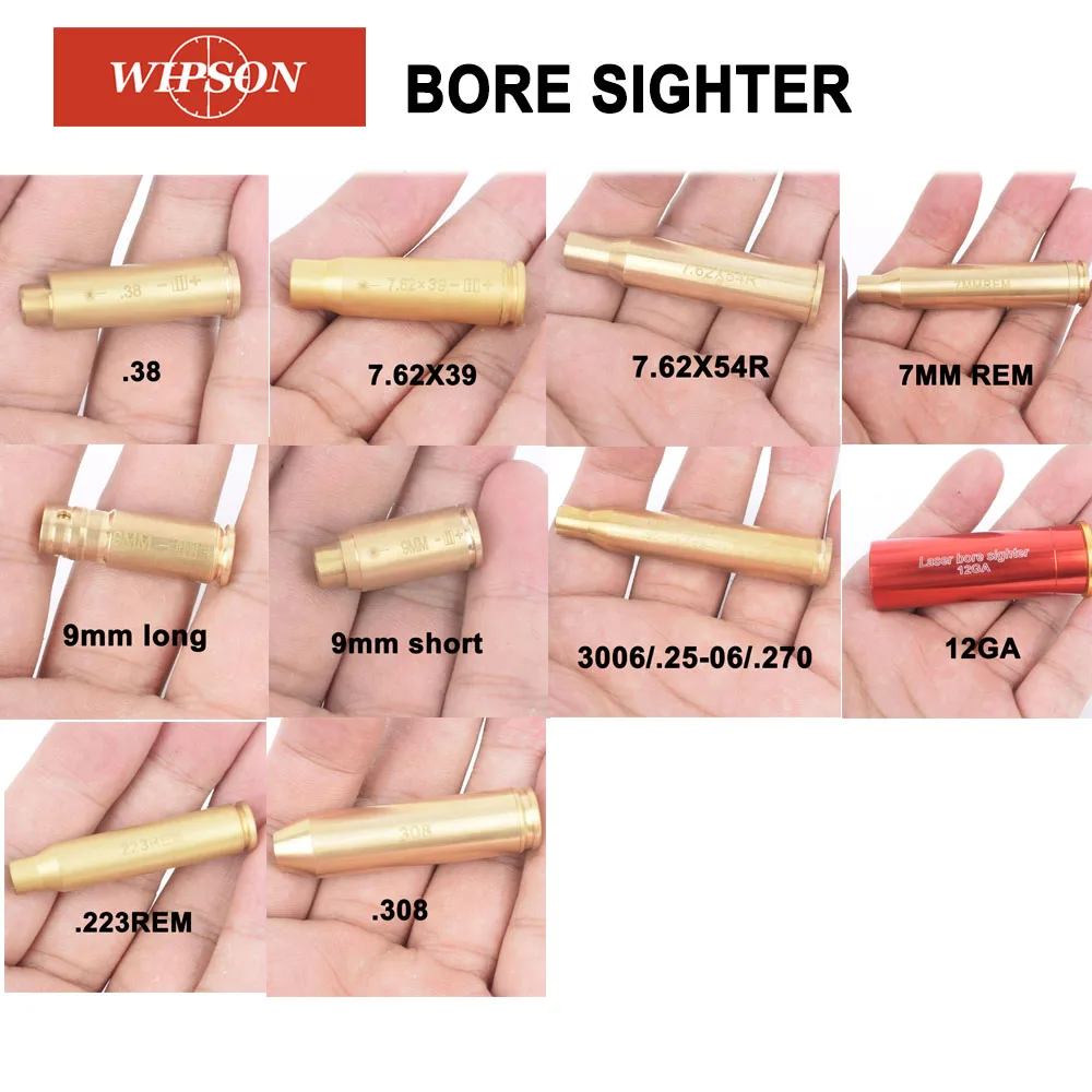 Лазерный картридж WIPSON Красный лазерный прицел латунь|laser cartridge|laser boresighterbore sight |