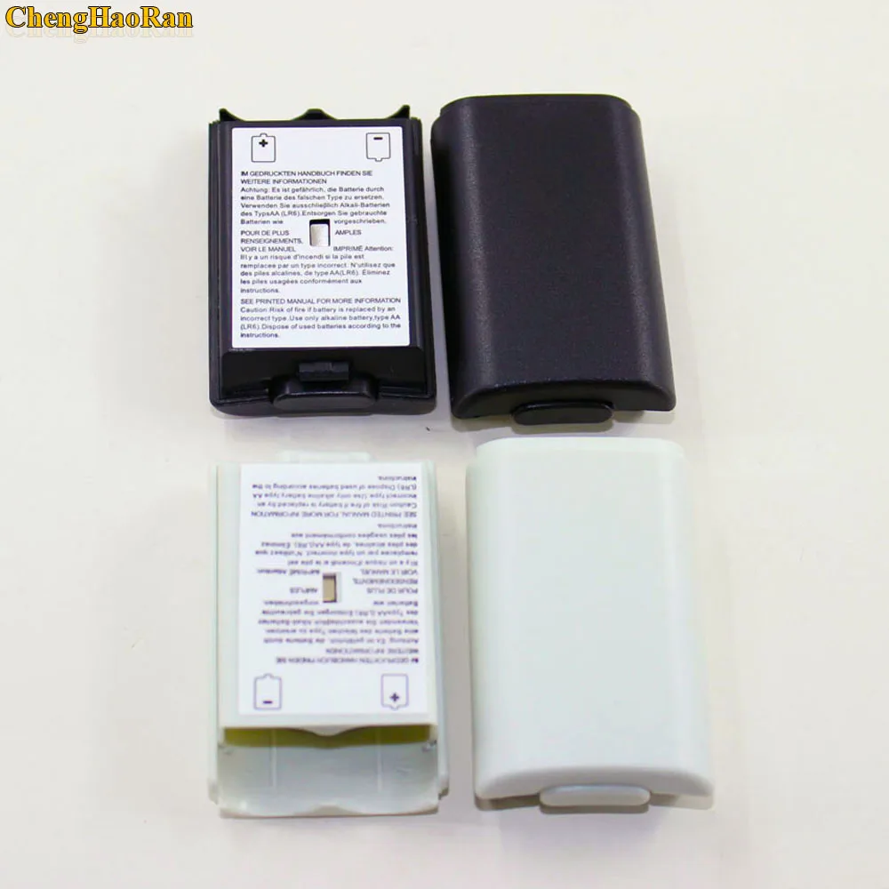 para Xbox360 Jogo Controlador Pacote de Bateria Capa Escudo Case Kit para Xbox 360 Controlador sem Fio da Bateria Escudo 50 Peças Lote