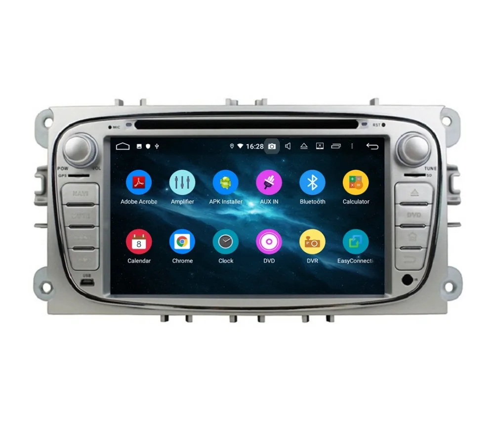 Top 4GB RAM Octa Core 7" Android 9.0 Car Radio DVD for Ford Mondeo Tourneo Transit S-max With GPS 4G WIFI Bluetooth USB Mirror-link 4