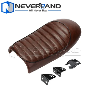 

Universal Motorcycle Hump Custom Cafe Racer Seat Vintage Seat Covers Black/brown for Harley Bobber for Honda CG 125 D25