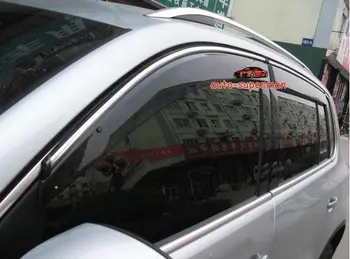

Window Visor Vent with chrome Molidng For VW Tiguan 2009-2013