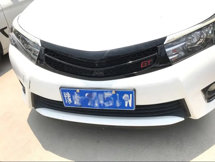 

car FRONT RACING GRILL GRILLE CAR STYLING NEW FRONT GRILL RACING GT GRILL FIT FOR TOYOTA COROLLA 2014-2016
