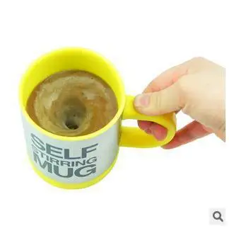

Free shippping 60pcs/lot Automatic coffee cup stainless steel self stirring mug