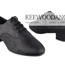 Новинка; черный блестящий латинский бальный танец; качественные мужские туфли для танцев; вечерние туфли; свадебные туфли;