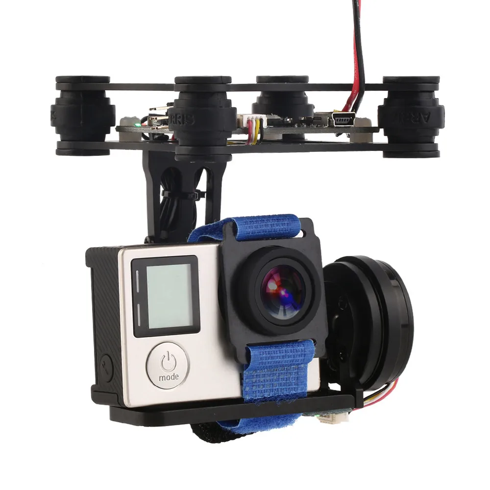 

HIPERDEAL Black FPV 2 Axle Brushless Gimbal With Controller For DJI Phantom GoPro 3 4 Drone Repairment Accessories Quick QIY03