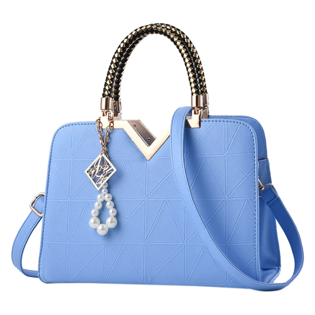 

Women's bag luxury high quality handbag with pearl pendant brand designer large capacity shoulder Messenger bag*10