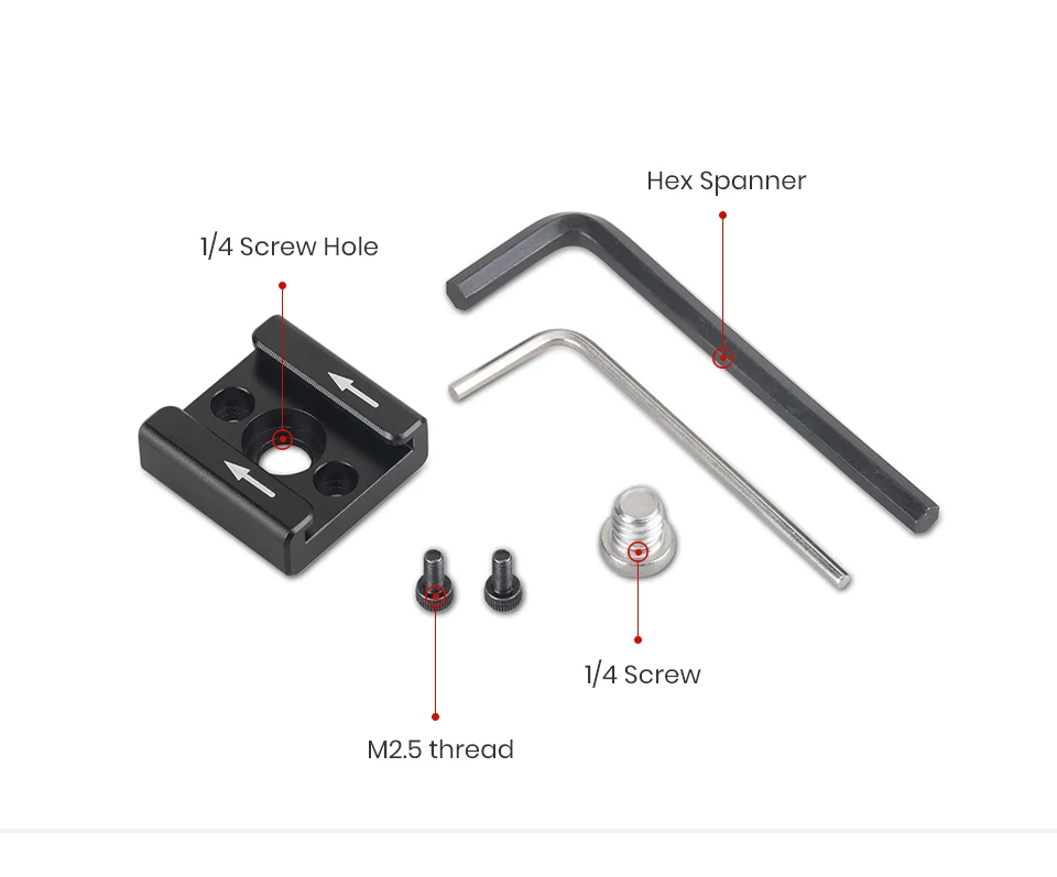 Smallrig sapata fria adaptador padrão tipo 1
