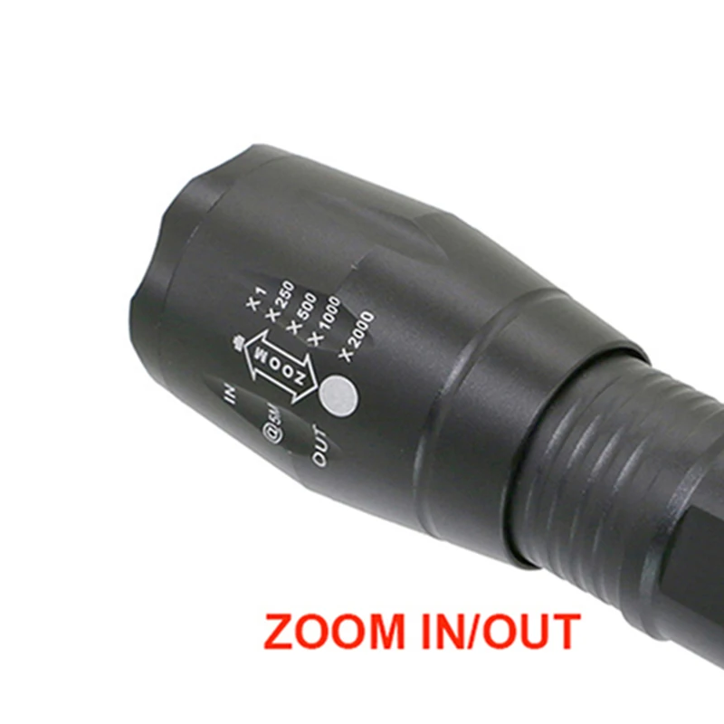 EBUYFIRE светодиодный фонарь с приближением, XM-L T6 тактический светодиодный фонарик AAA огни или Перезаряжаемые 18650 Батарея лампы фонари