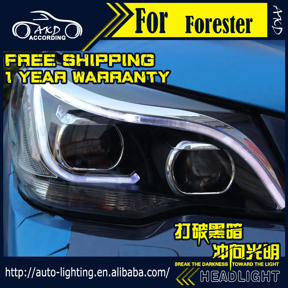 АКД стайлинга автомобилей фар сборки для Subaru Forester фары HID Bi Xenon светодиодный DRL