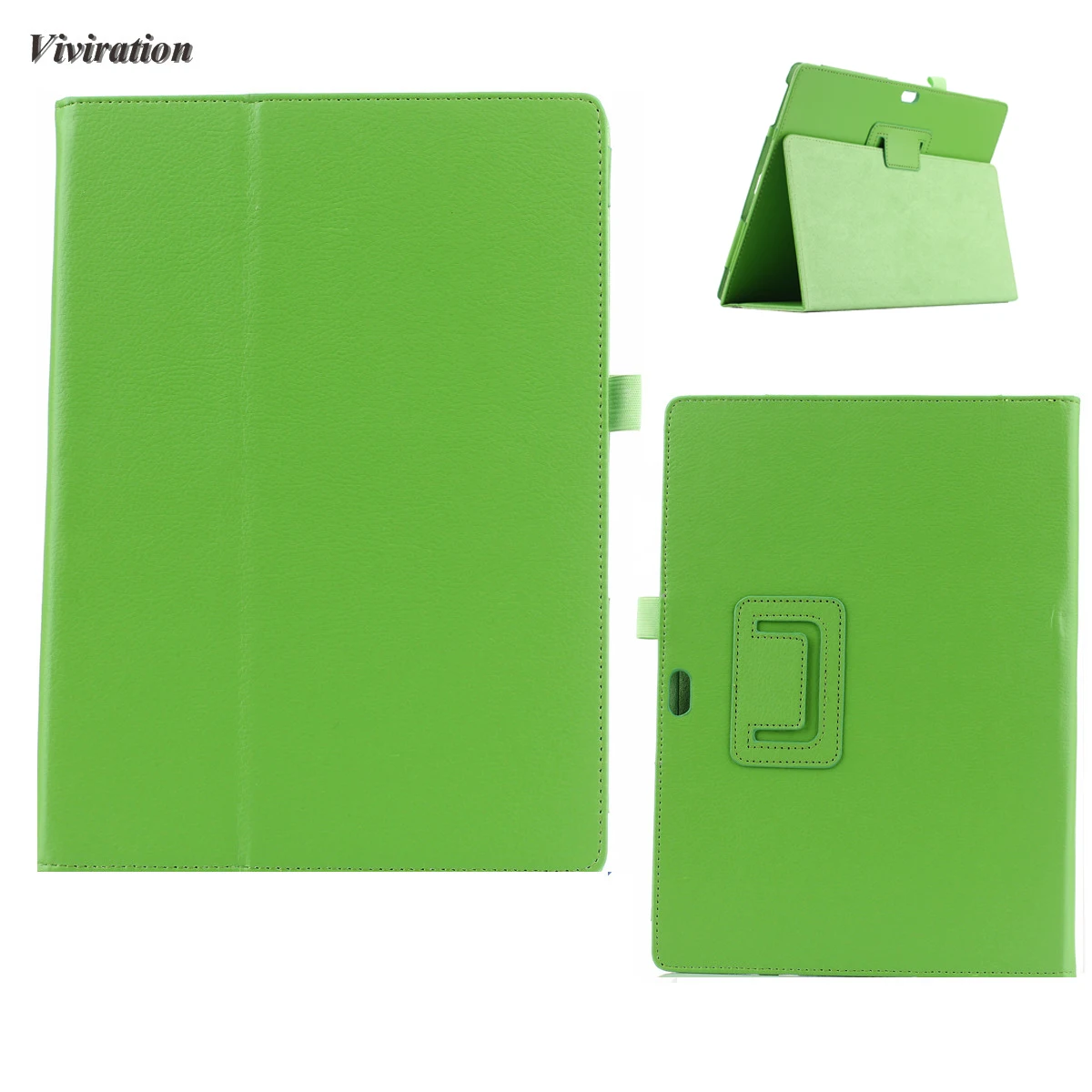

Viviration Green PU Leather 10.8 Inch Tablet Case For Microsoft Surface 3 Ultra-thin High Quality Flip Tablet Case Stand Cover