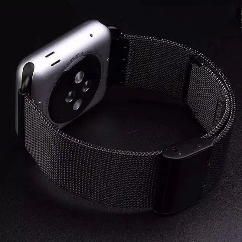 Миланская петля для apple watch, ремешок 4, 3, 44 мм, 42 мм, iwatch, ремешок correa aple, часы 38 мм, 40 мм, браслет из нержавеющей стали, аксессуары