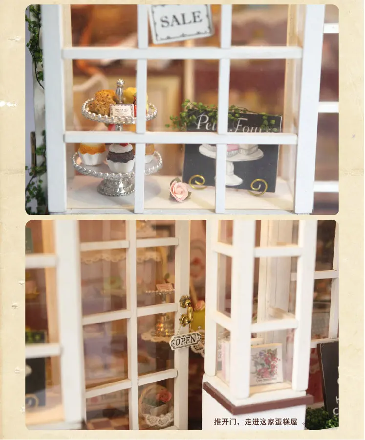 DIY Деревянные маленькие кукольные домики сладкие ягоды время модель строительные наборы милый кукольный дом игрушка девочка подарок на день рождения подарок на день Святого Валентина