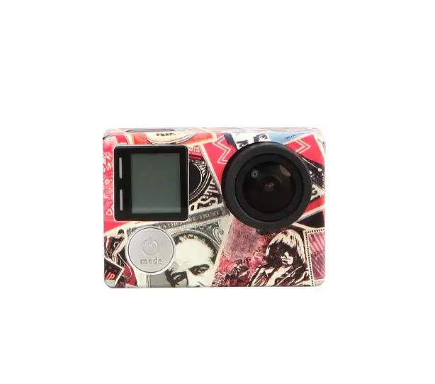 Sunscreen fastness Color Sticker For Gopro Hero 4 Action Camera Skin Protector Full Body Waterproof Case (12)