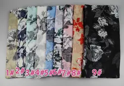 14 шт. для упаковки Лен flowercolor солнцезащитный крем жемчужина легкий шарф вышитые платок