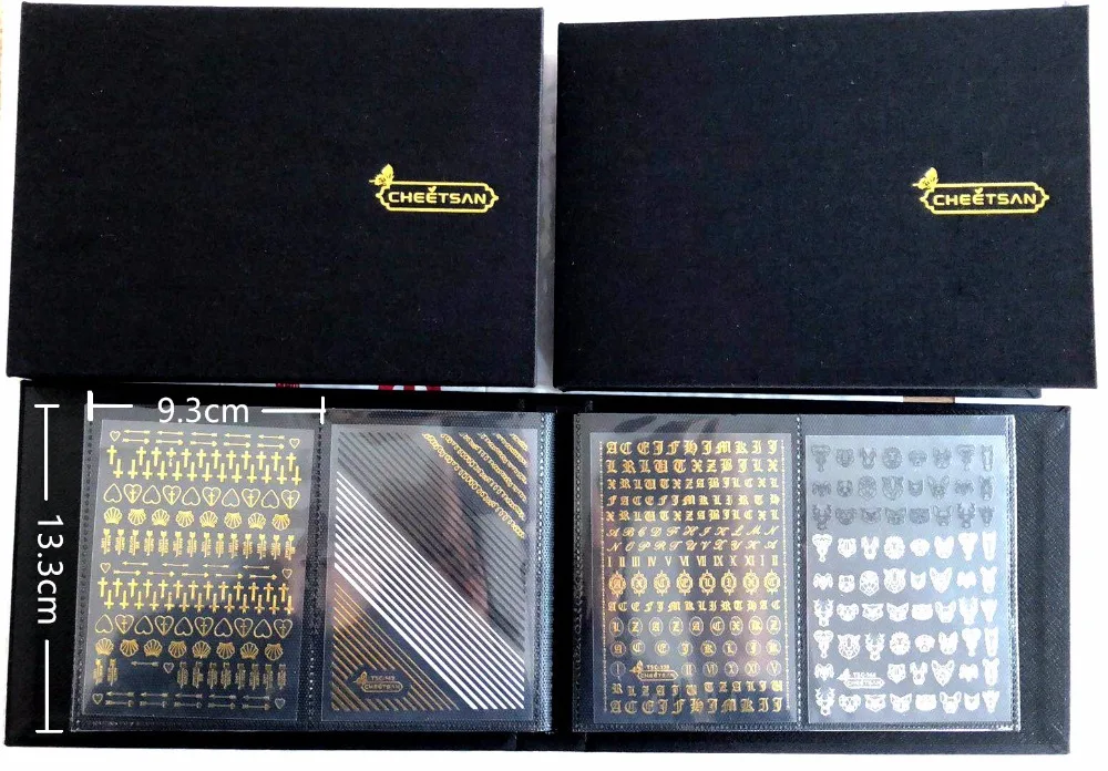 Альбом наклеек для ногтей CHEETSAN, фотоальбом, наклейка для ногтей, показ фотографий, альбом, можно положить 120 штук, держатель блока, размер 13,3*9,3 см