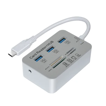 

USB 3.0 Hub Splitter With Type C 3 Ports USB 3.0 Type C HUB SD/TF Card Reader USB-C Hub USB 3.1 Adapter For MacBook/Computer