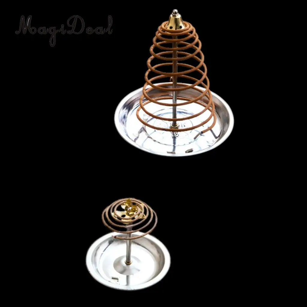 MagiDeal Metal Backflow Incense Burner Creative Home Decor Incense Holder Censer Coils Cones Burner 5 Styles PICK