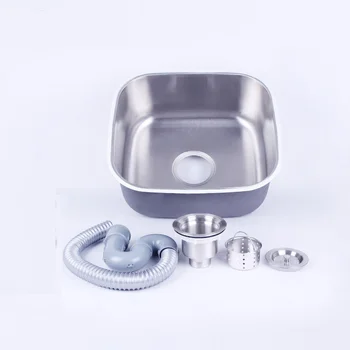

Kitchen sink single-tank vegetable washing basin small single-tank sink stainless steel sink water basin wx4191620