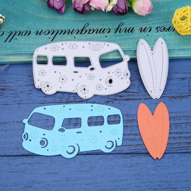 

2pcs Metal Cutting Dies Set Embossing Stencils DIY Scrapbooking/Photo Stamp
