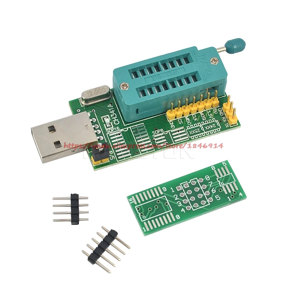 CH341A 24 25 серии EEPROM флэш биос DVD USB программатор ж/программное обеспечение и драйвер(C1B5