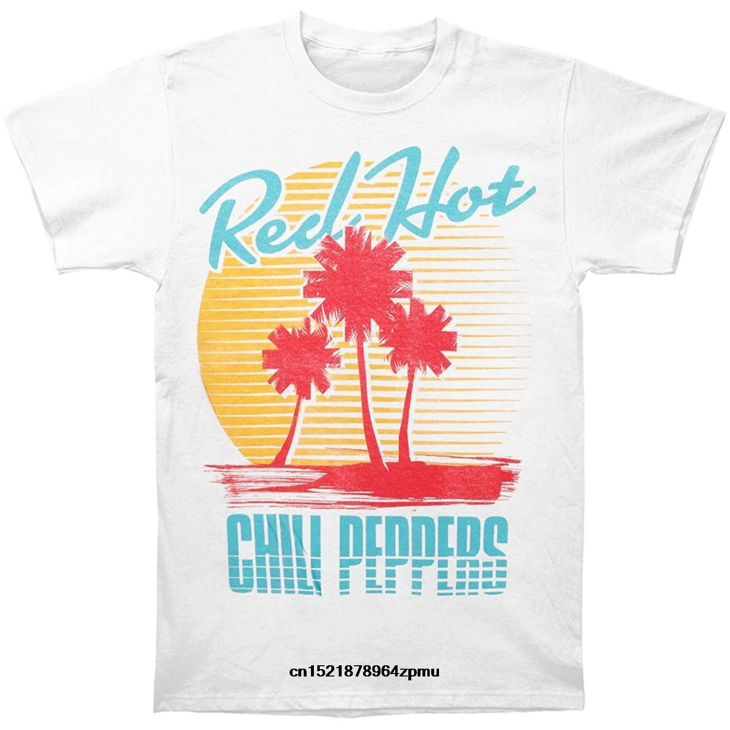Возьмите Для мужчин футболка Red Hot Chili Peppers пляж сцены Фитнес белый fortnite новинка wo