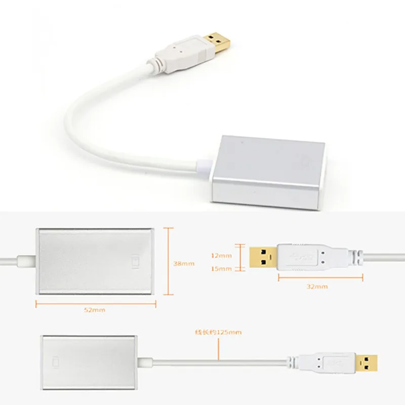 Универсальный USB 3,0 к HDMI HD 1080P видео кабель адаптер конвертер для портативных ПК 5,0 Гбит/с Высокая скорость передачи с CD