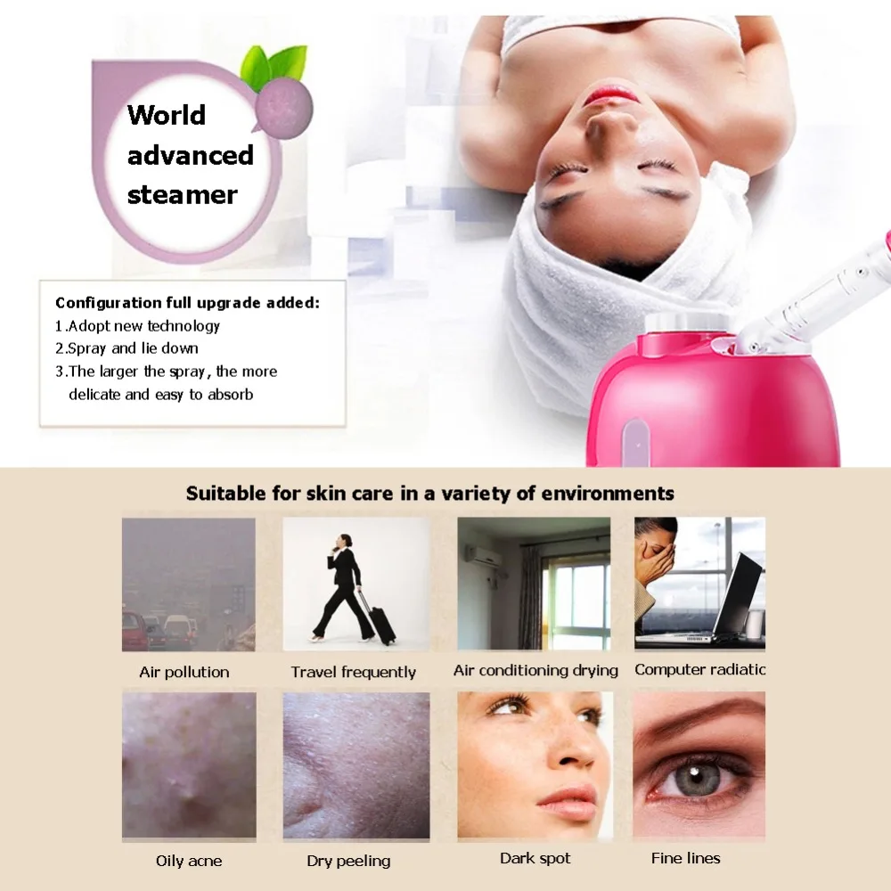 KINGDOMCARES KD-33C Nano Facial Steamer Mist Sprayer SPA Steaming Machine Beauty Instrument Atomizer Face Skin Care Tools (10)