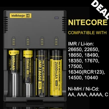 Authentic Original Nitecore i4 4 Slot Smart Battery font b Charger b font with Indicators for