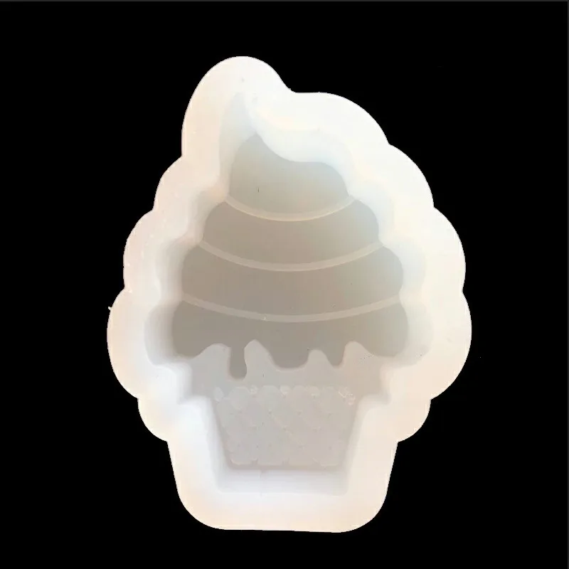 Сырный конус Мороженое Кристалл эпоксидная форма ароматический гипсовый ультра светильник глина торт украшение Шоколад - Цвет: F104