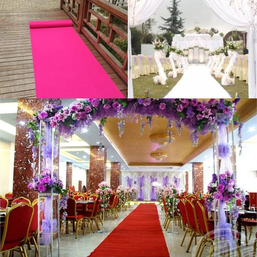 Us 1316 6 Di Sconto1 M Di Larghezza X 25 Mroll Moda Wedding Aisle Runner Tappeto Matrimonio Non Tessuto Stazione T Decorazione Tappeti Puntelli