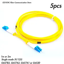 5 шт. Двусторонняя CLC/UPC-CLC/UPC-SM (9/125)-G657B3, G657A2, G657A1, G652D-2.0mm Zipcord-2m или и формирующая листы для кровли 4 м патчкорд из оптического волокна/джемпер