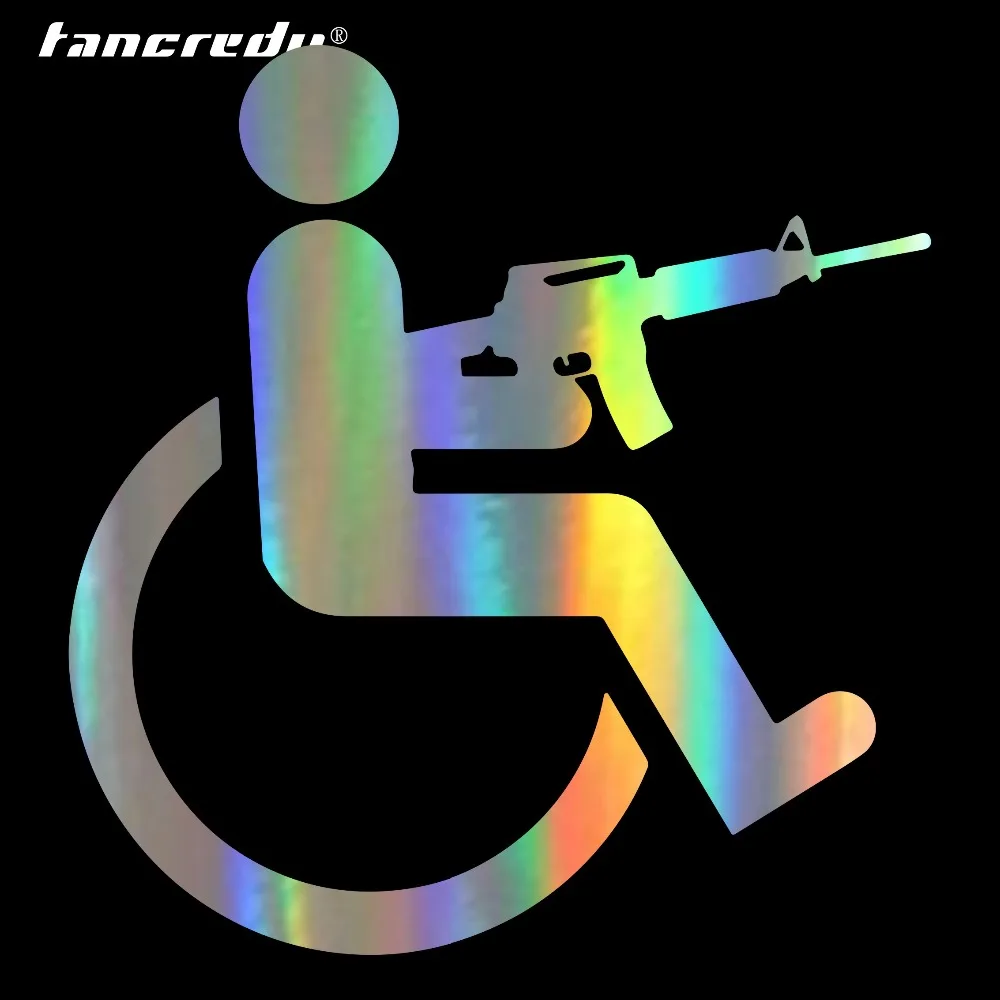 Tangcredy 15*16 см для инвалидных колясок виниловые наклейки на машину авто аксессуары