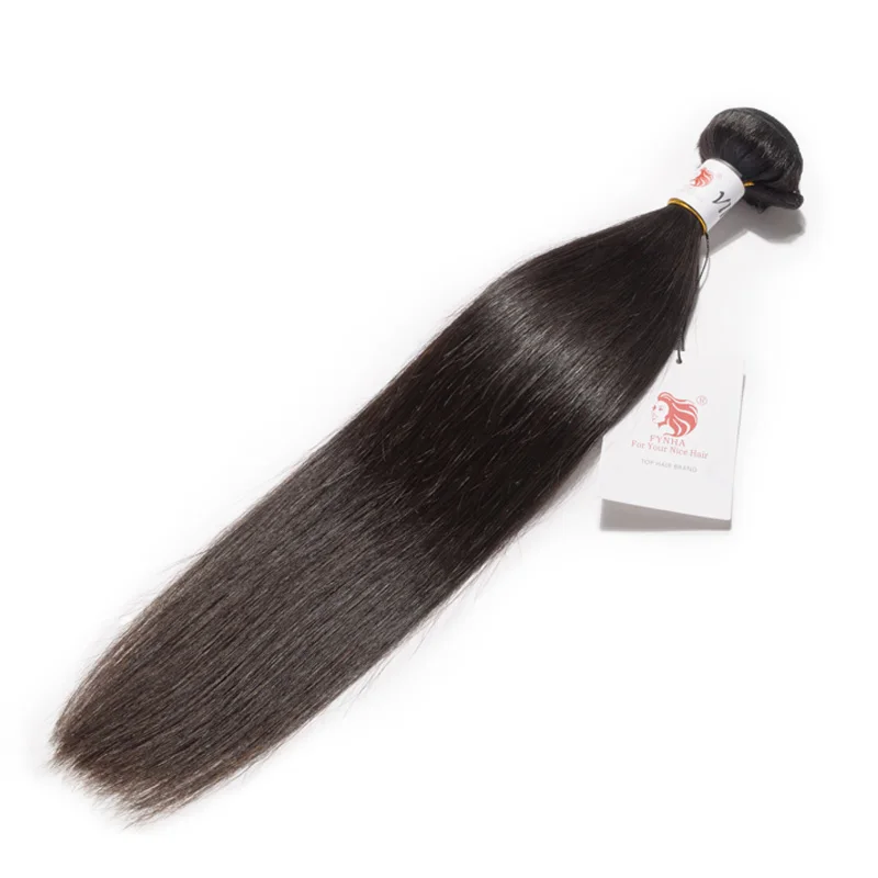 [FYNHA] Virgin Indian Straight Hair 3 Bundles Deal Natural Black Weaving Extension