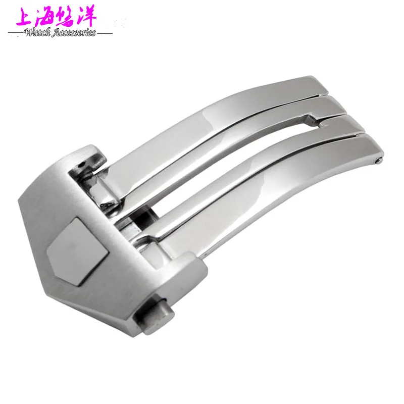 

Watch Buckle 18mm 20mm NEW Silver Stainless Steel Butterfly Deployment Clasp Buckle With Push Button