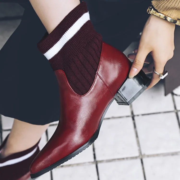 

Big Size 11 12 13 14 15 16 European and American style retro casual woolen boots fashion Martin boots