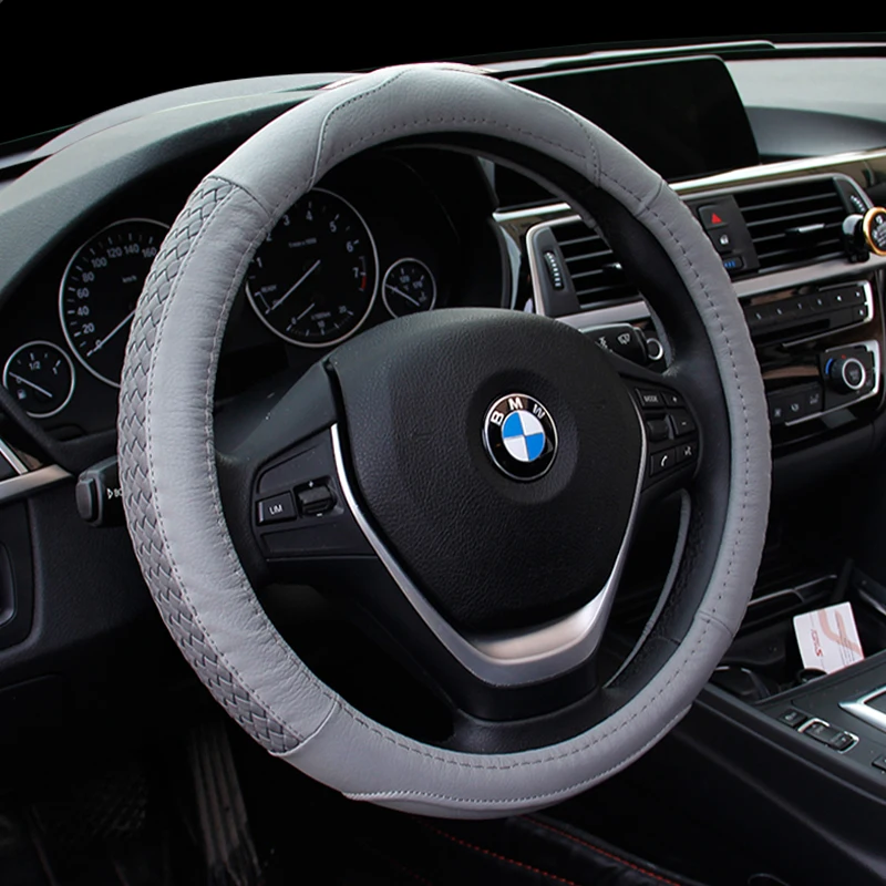 Новинка 2017 кожаный чехол для Volkswagen Golf 7 GTI R MK7 VW Polo Scirocco 2015 2016. 38 см|car steering wheel