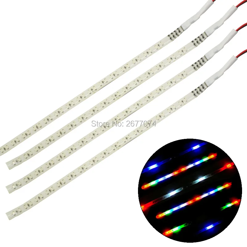 3 Вт DC12V белый 30 см рыцарь Райдер огни автоматический режим 3528 32SMD RGB светодиодные лампы 3 Вт led 10 шт. JTCL084-ly