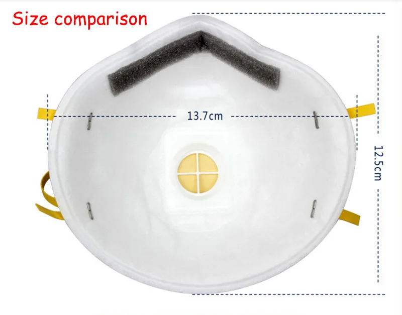 3 м 8210V N95 Респиратор маска с дыхательным клапаном Респиратор маска против пыли частиц сварки микроорганизма маска