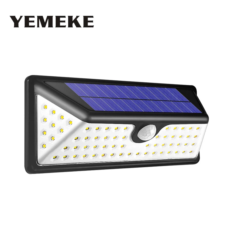 

LED Solar Power Lamp PIR Motion Sensor Wall Light 73 LEDs Outdoor Waterproof Energy Saving Street Yard Path Garden Security Lamp