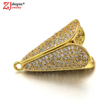 

ZJSHIPIN popular micro inlaid zircon CZ jewelry accessories suitable for DIY tassel earrings pendant jewelry found