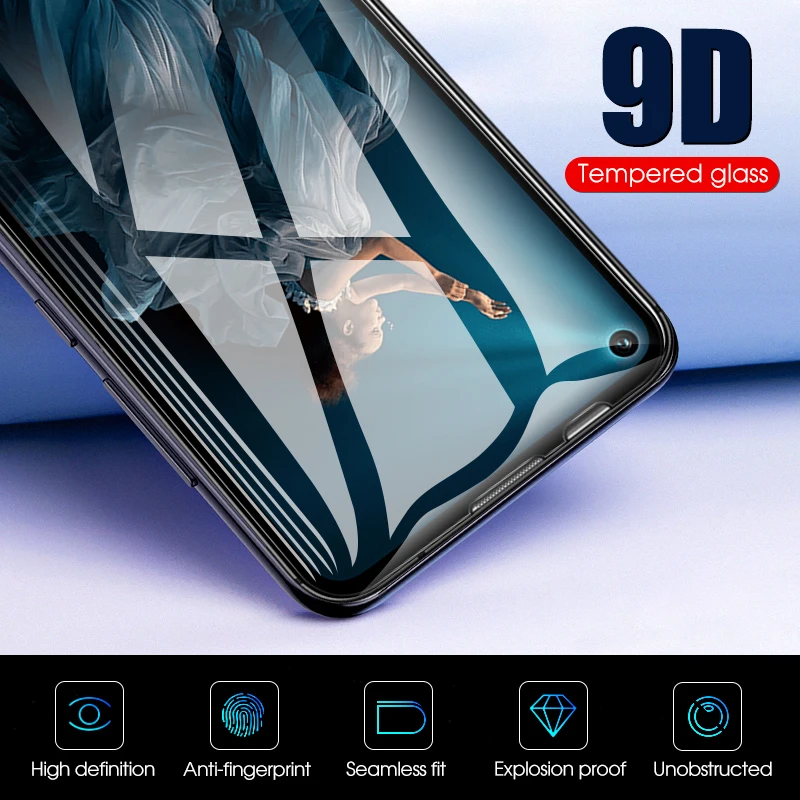 9D изогнутое полностью проклеенное закаленное стекло для huawei Honor 8X10 9 Lite P20 Pro mate 20 P30 Lite, Защитное стекло для экрана P10 Lite