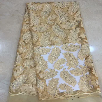 

French Net Lace Fabric 2019 Latest African Lace Fabric With Embroidery Mesh Tulle Lace Fabric High Quality Nigerian Lace xc14-70