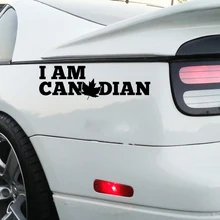 I Am Canadian Maple Leaf Decal Car Window Door Bumper Vinyl Sticker Waterproof Car Stickers new arrival dude i almost had you paul walker car window vinyl reflective decal sticker at19