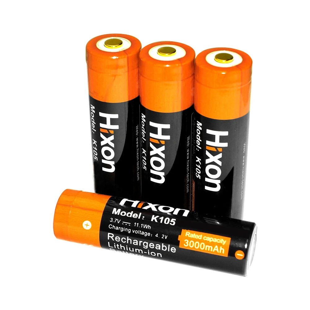 

4pc 3000mAh 3.7V 18650 Lithium ion Rechargeable PCB Protected Battery for flashlights, toys CE, FCC, RoHS certificated