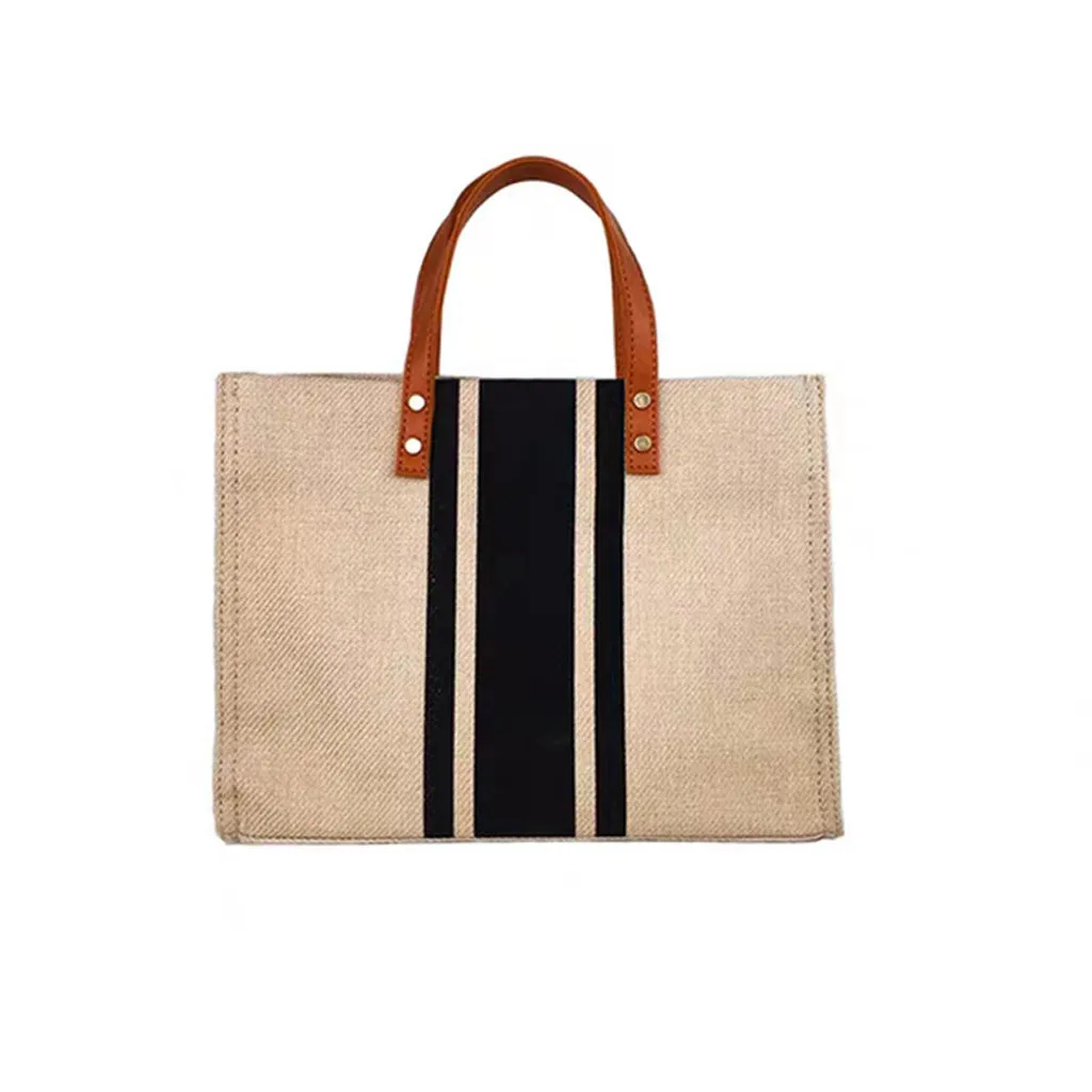 Женский портативный портфель, деловая сумка на одно плечо, Брезентовая большая сумка, сумка для женщин - Цвет: 1